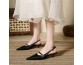 New Korean-style fairy-like pointed-toe low-heeled sandals for women, everyday versatile women's shoes.