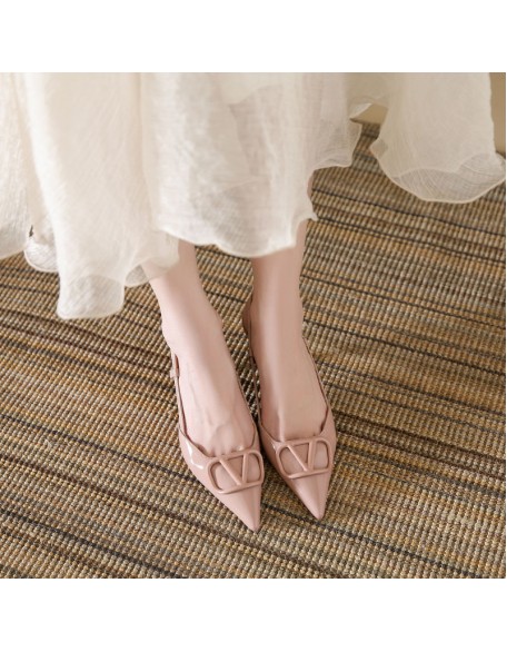 Genuine leather new high-heeled pointed-toe closed-toe thin-heeled women's high-heeled sandals women's shoes
